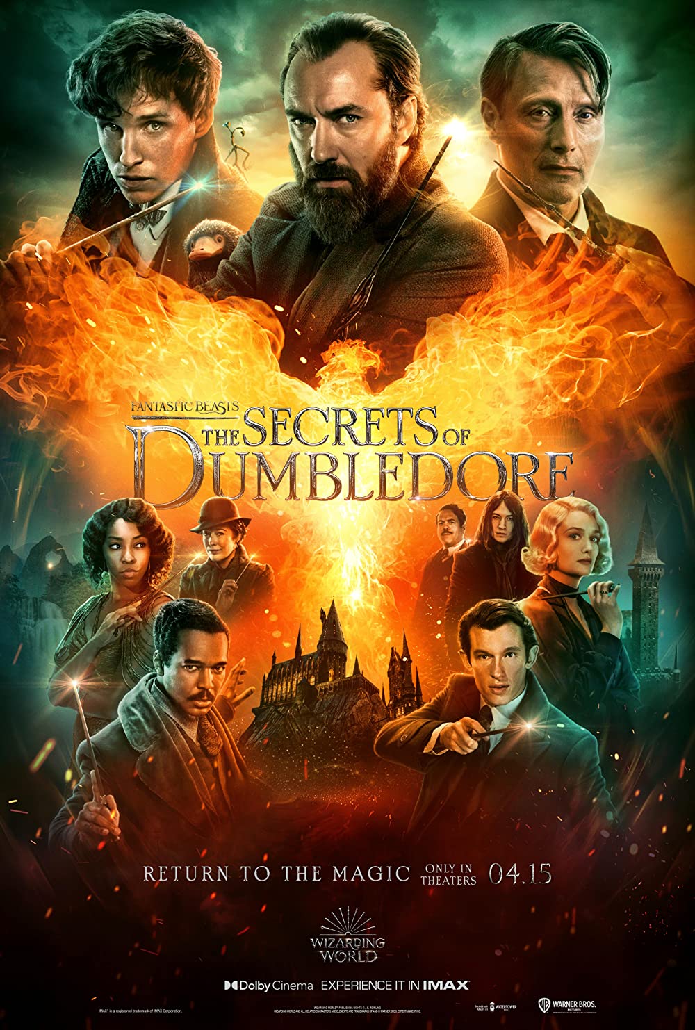 پوستر Fantastic Beasts: The Secrets of Dumbledore 2022 | جانوران شگفت انگیز: اسرار دامبلدور - سینماچی