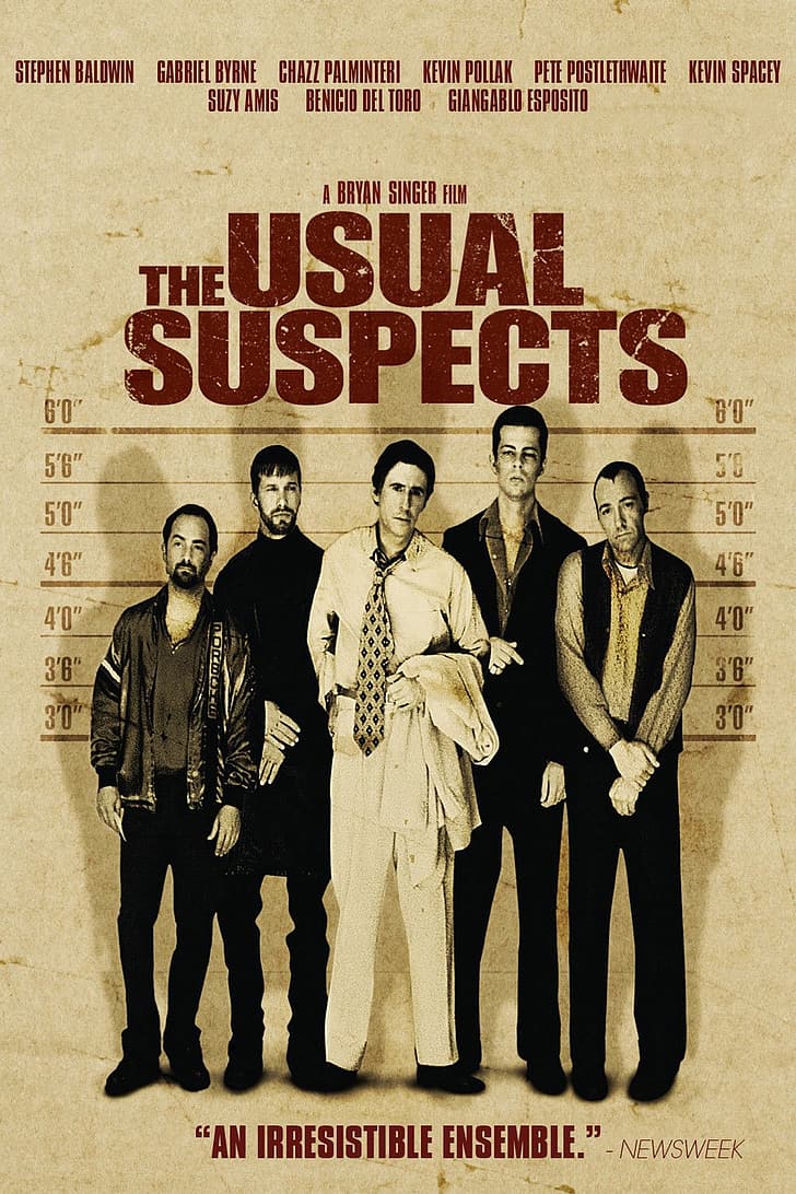 پوستر فیلم The Usual Suspects 1995 | مظنونین معمولی - سینماچی