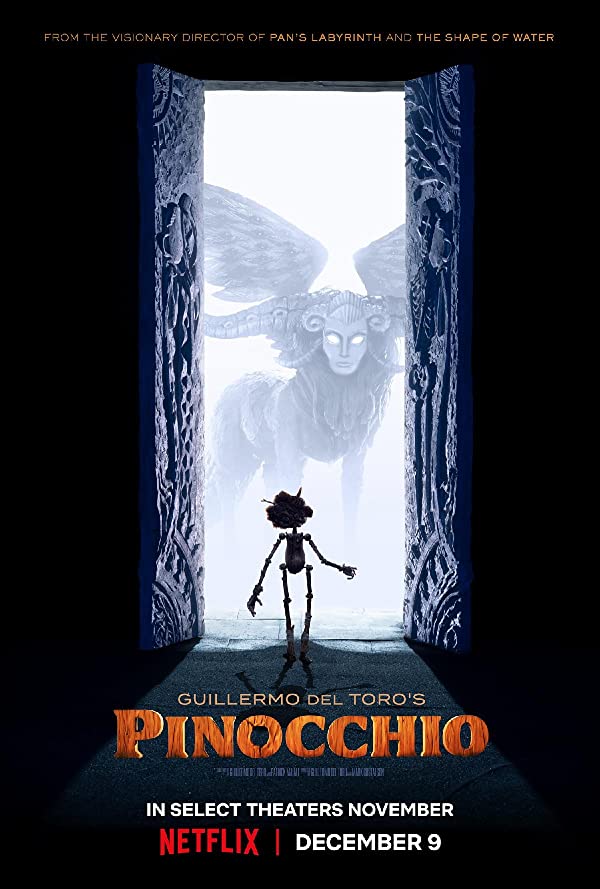 پوستر انیمیشن Guillermo del Toro's Pinocchio 2022 | پینوکیو گیلرمو دل تورو - سینماچی