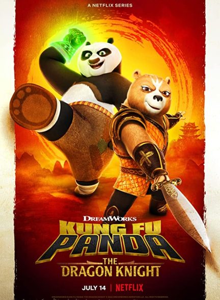 پوستر اصلی سریال Kung Fu Panda: The Dragon Knight 2022 | پاندای کونگ فو کار: شوالیه اژدها