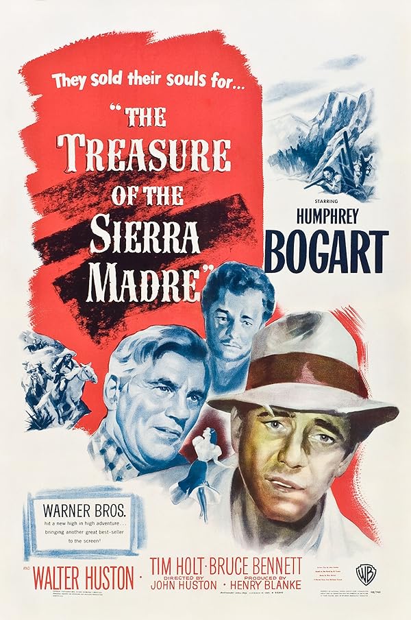 پوستر فیلم The Treasure of the Sierra Madre 1948 | گنجینه سیرا مادره - سینماچی