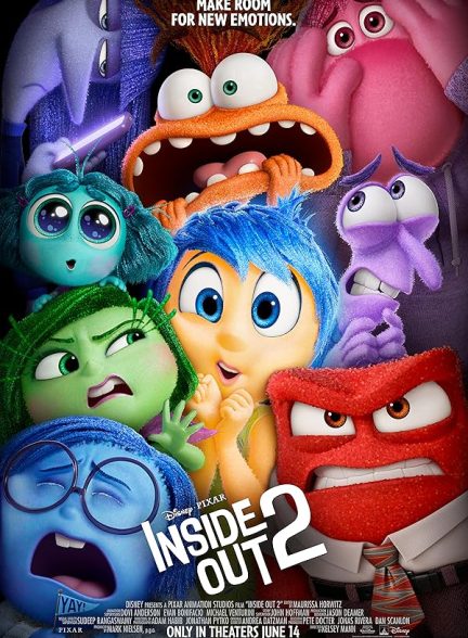 پوستر انیمیشن Inside Out 2 2024 | درون و بیرون 2 - سینماچی